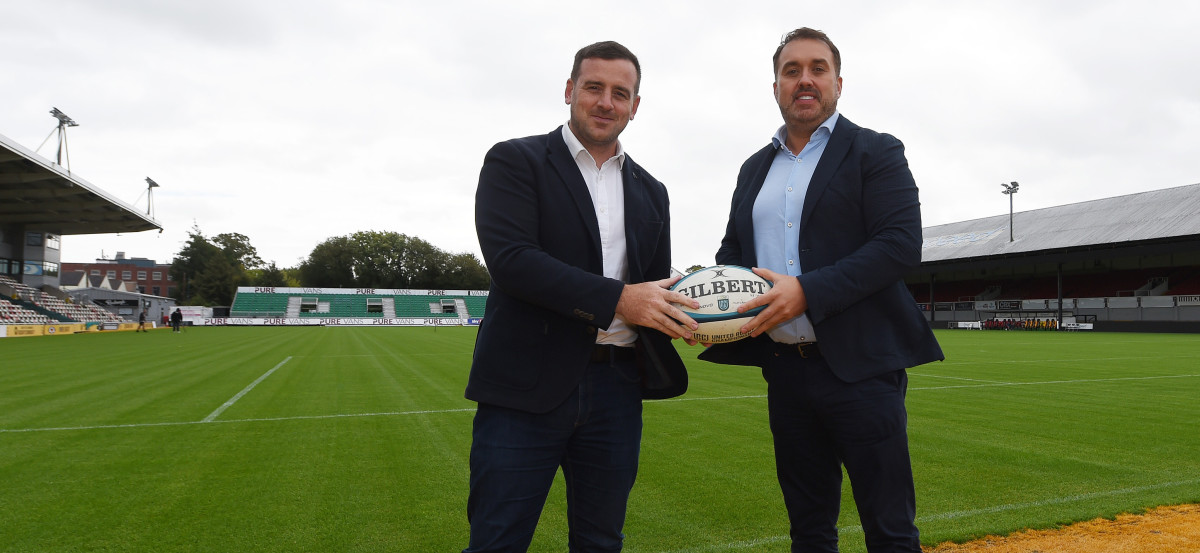 Dragons CEO Rhys Blumberg with Rhys Harrington, Dragon Signs Managing Director